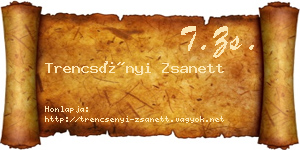 Trencsényi Zsanett névjegykártya
