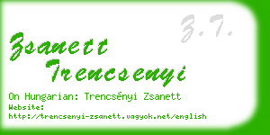 zsanett trencsenyi business card
